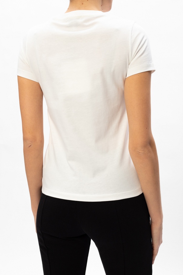 T - tie dye-print cotton sweatshirt Arancione